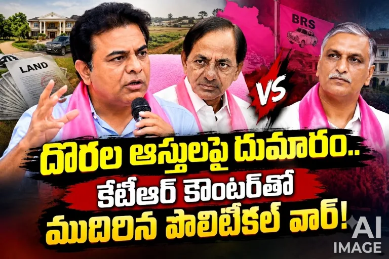 దొరల ఆస్తులపై దుమారం.. కేటీఆర్ కౌంటర్తో ముదిరిన పొలిటికల్ వార్!