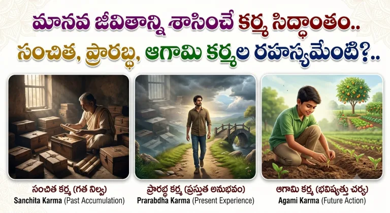 Spirituality: మానవ జీవితాన్ని శాసించే కర్మ సిద్ధాంతం.. సంచిత, ప్రారబ్ధ, ఆగామి కర్మల రహస్యమేంటి?..