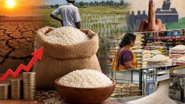 rice price hike: తెలంగాణలో ‘ఎల్‌నినో’ పేరుతో వ్యాపారుల దోపిడీ.. పట్టించుకోని ప్రభుత్వం..!