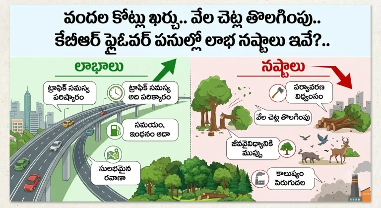 Hyderabad: వందల కోట్లు ఖర్చు.. వేల చెట్ల తొలగింపు.. కేబీఆర్ ఫ్లైఓవర్ పనుల్లో లాభ నష్టాలు ఇవే?..