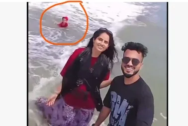 Viral : రీల్స్ పిచ్చి.. చిన్నారని సముద్రపు అలల్లో వదిలేసి వెర్రివేషాలు!