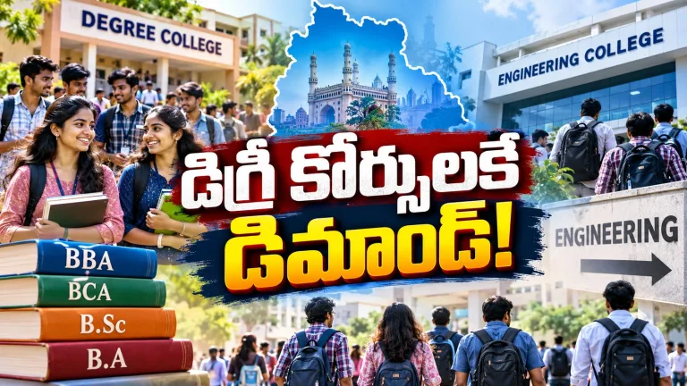 ఇంజినీరింగ్ క్రేజ్ తగ్గుతోందా? డిగ్రీ వైపు పడుతున్న విద్యార్థుల అడుగులు