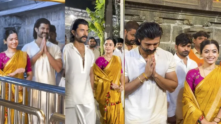 తిరుమల శ్రీవారిని దర్శించుకున్న 'వీరోష్' జంట.. ఫొటోలు వైరల్!