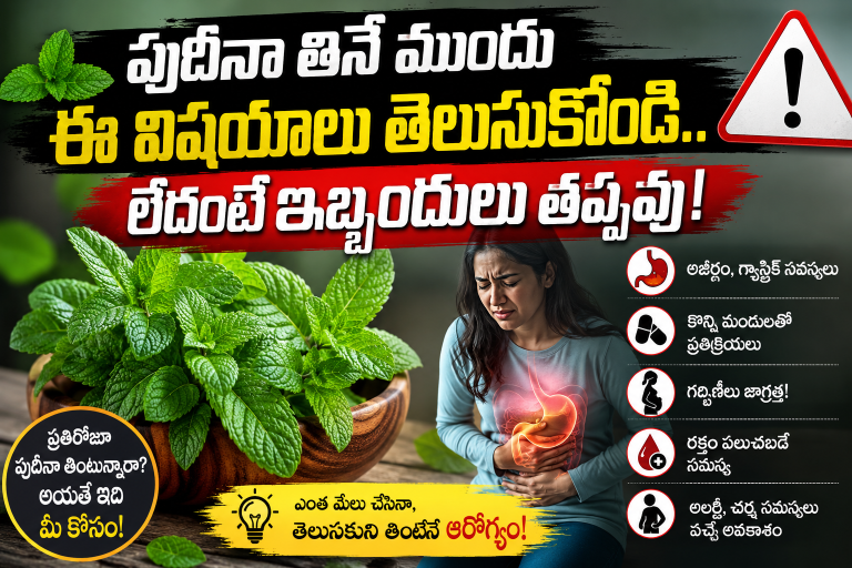 Health: పుదీనా తినే ముందు ఈ విషయాలు తెలుసుకోండి.. లేదంటే ఇబ్బందులు తప్పవు!