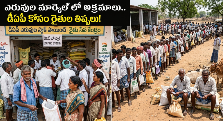 Fertilizers: ఎరువుల మార్కెట్‌లో అక్రమాలు.. డీఏపీ కోసం రైతుల తిప్పలు!..