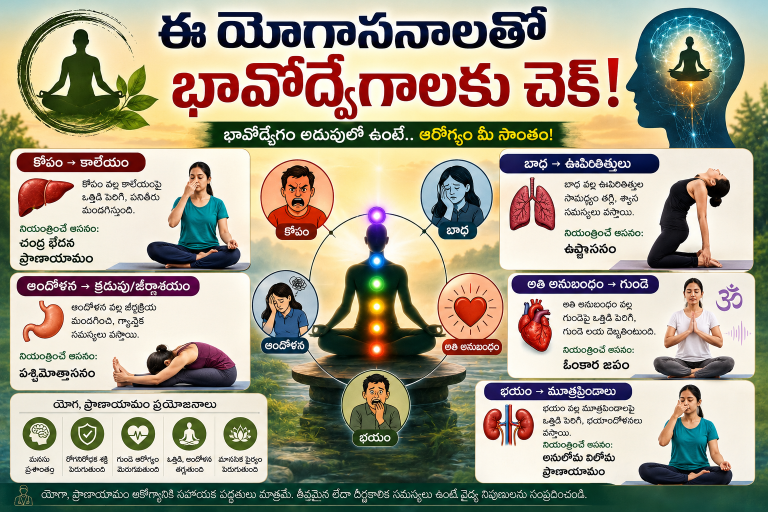 Health: ఈ యోగాసనాలతో భావోద్వేగాలకు చెక్!