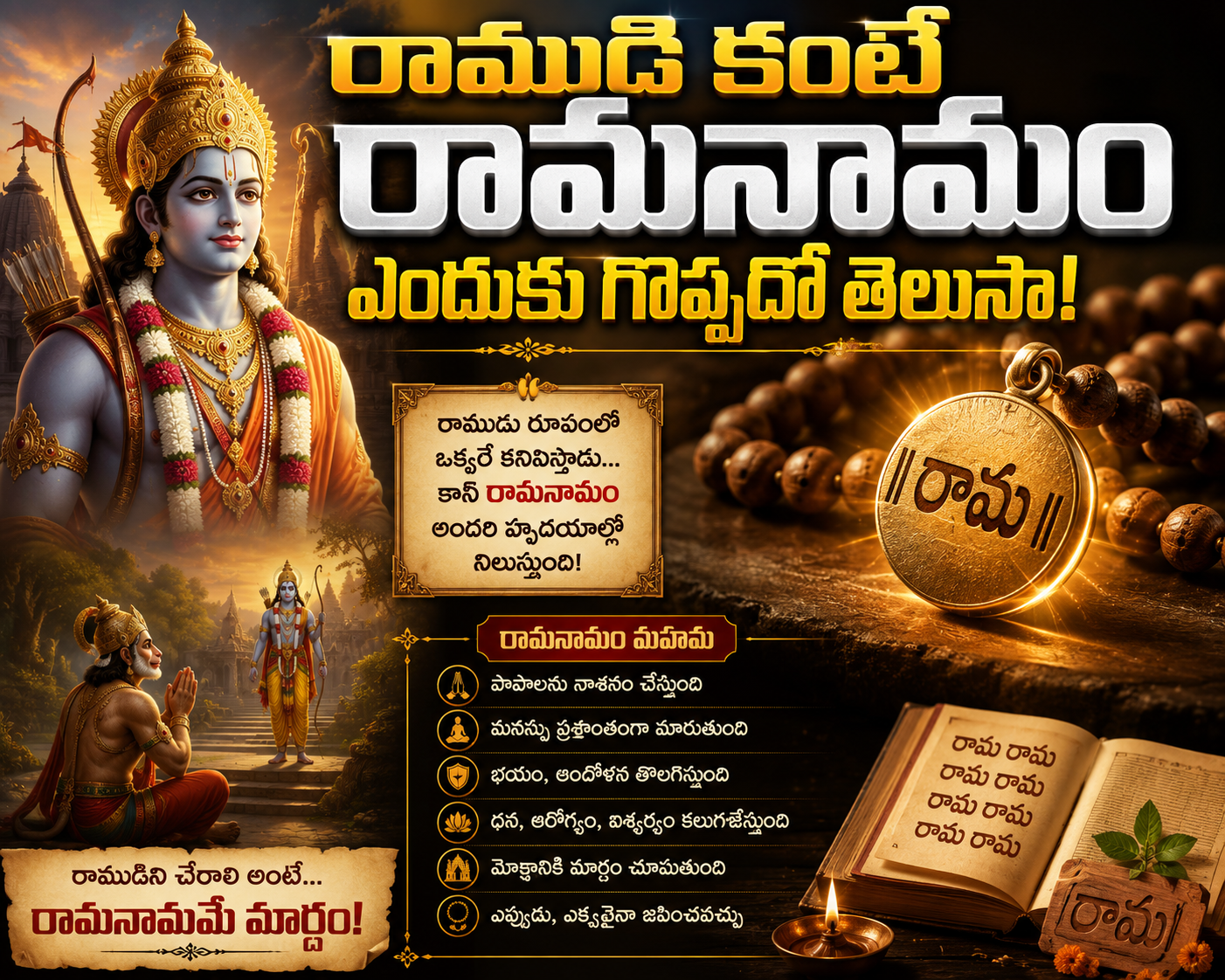 Spirituality: రాముడి కంటే రామనామం ఎందుకు గొప్పదో తెలుసా!..
