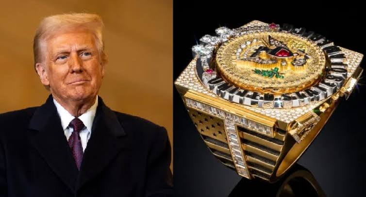 TRUMP : 321 వజ్రాలు, 56 రత్నాలతో రింగ్.. ట్రంప్‌నకు భారీ బహుమతి!