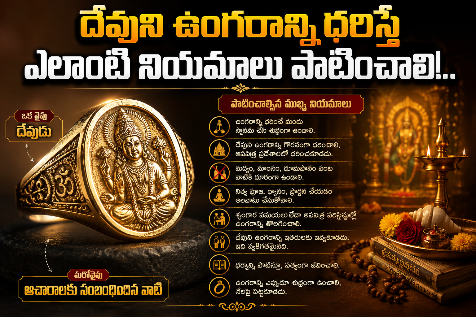 Spirituality: దేవుని ఉంగరాన్ని ధరిస్తే ఎలాంటి నియమాలు పాటించాలి ?