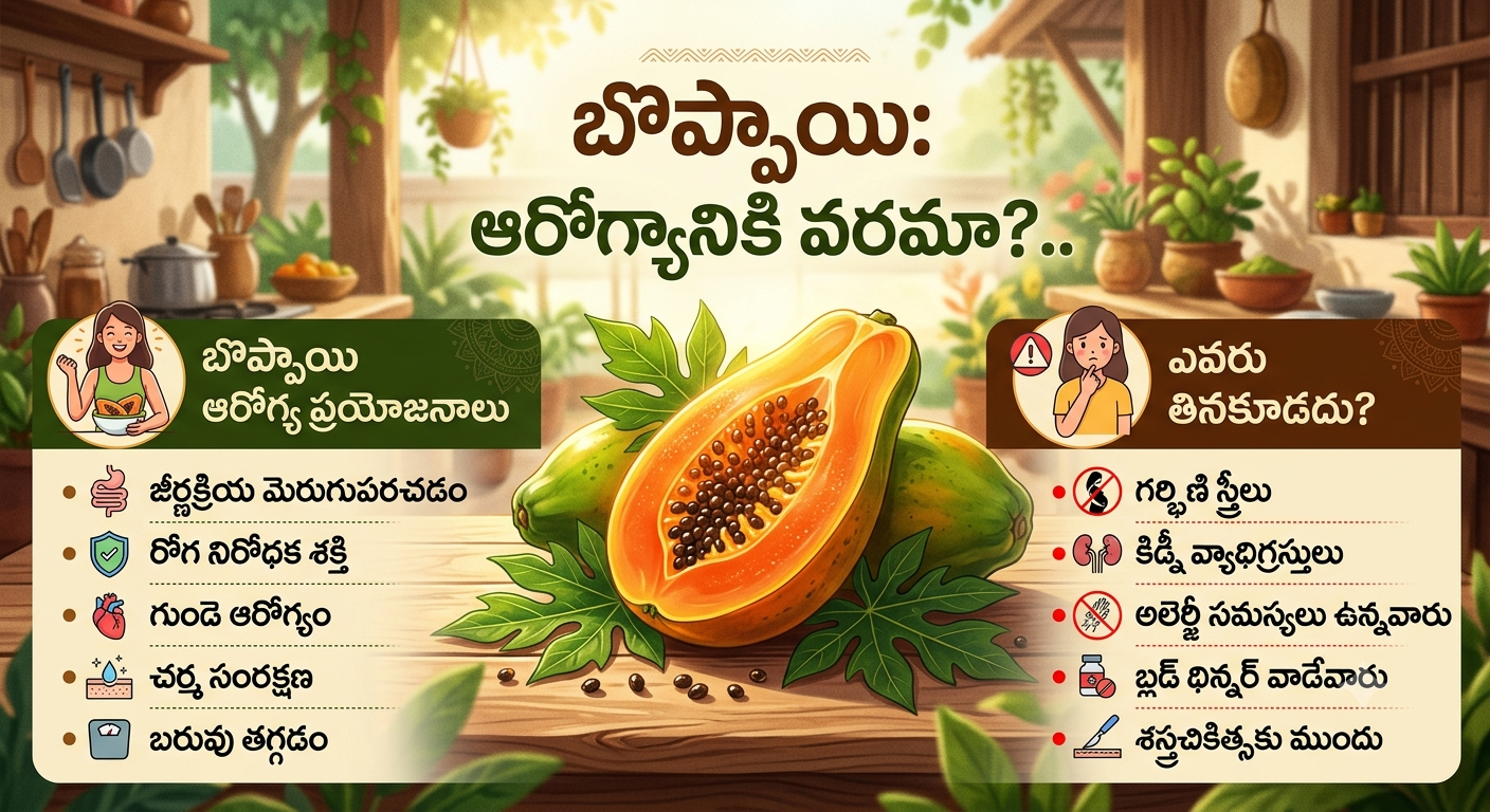 Health: బొప్పాయి ఆరోగ్యానికి వరమా?.. ఎవరు తినకూడదో తెలుసా?