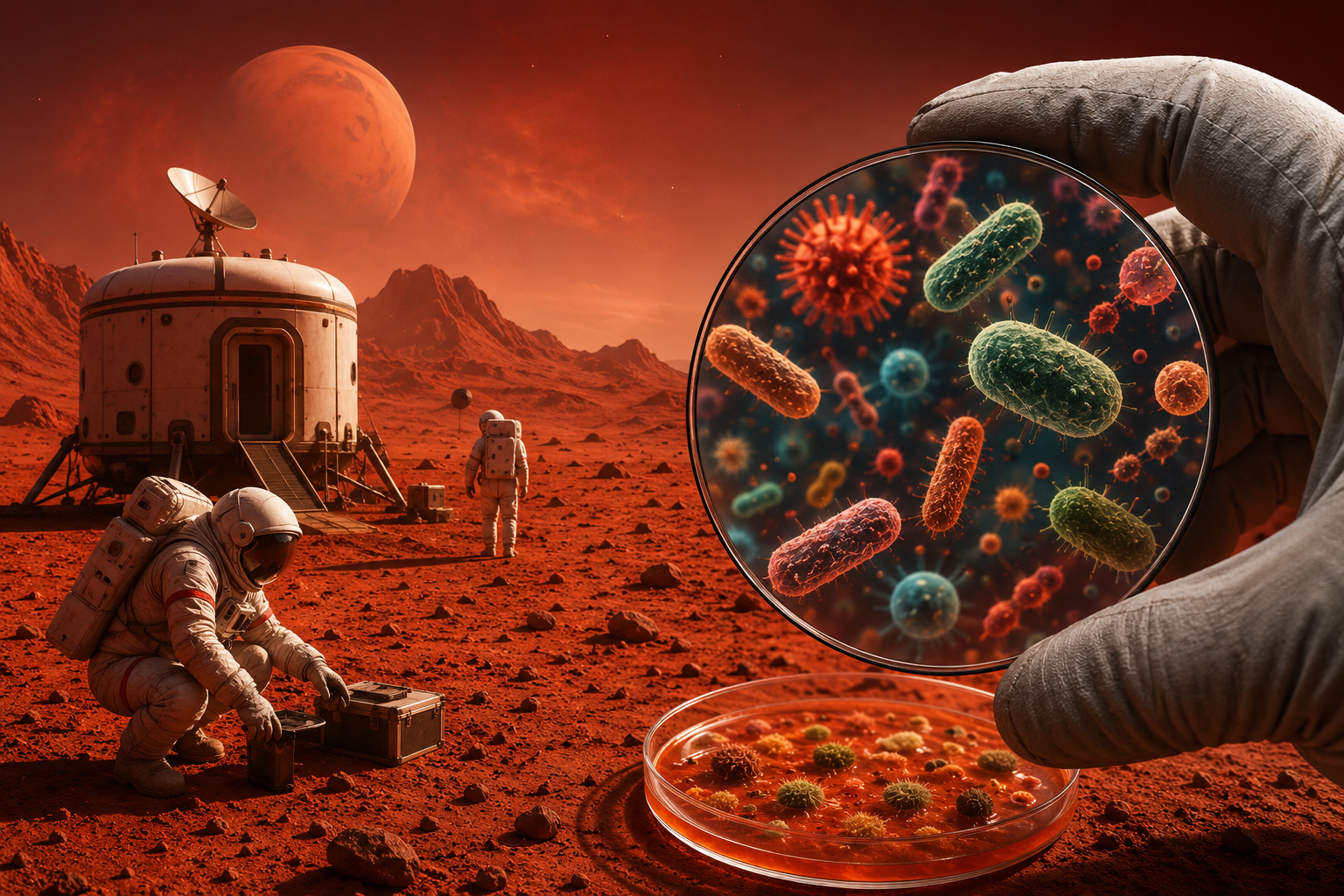 Space Bacteria: వ్యోమగాములకు కొత్త టెన్షన్.. అంగారకుడిపై సూక్ష్మజీవుల ముప్పు!