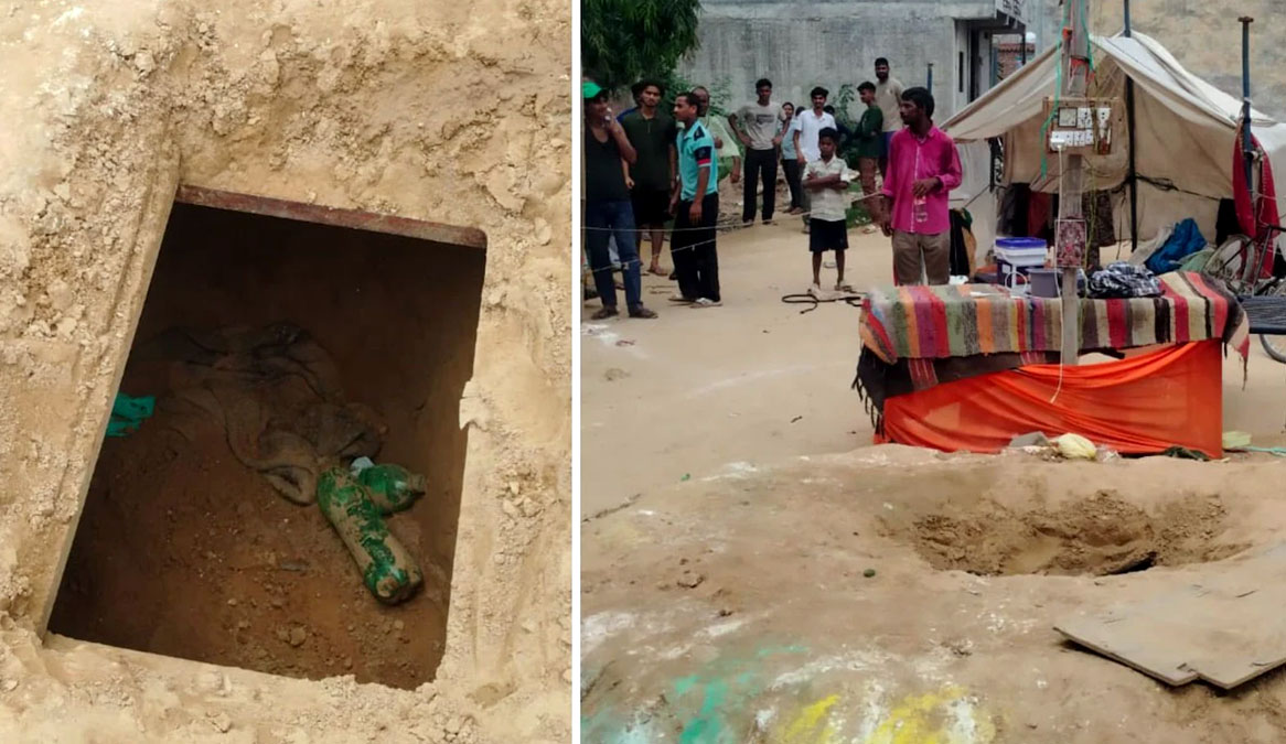 Viral : 12 గంటలు ఆలస్యం.. బెడిసికొట్టిన ‘సజీవసమాధి’స్టంట్ (వైరల్)
