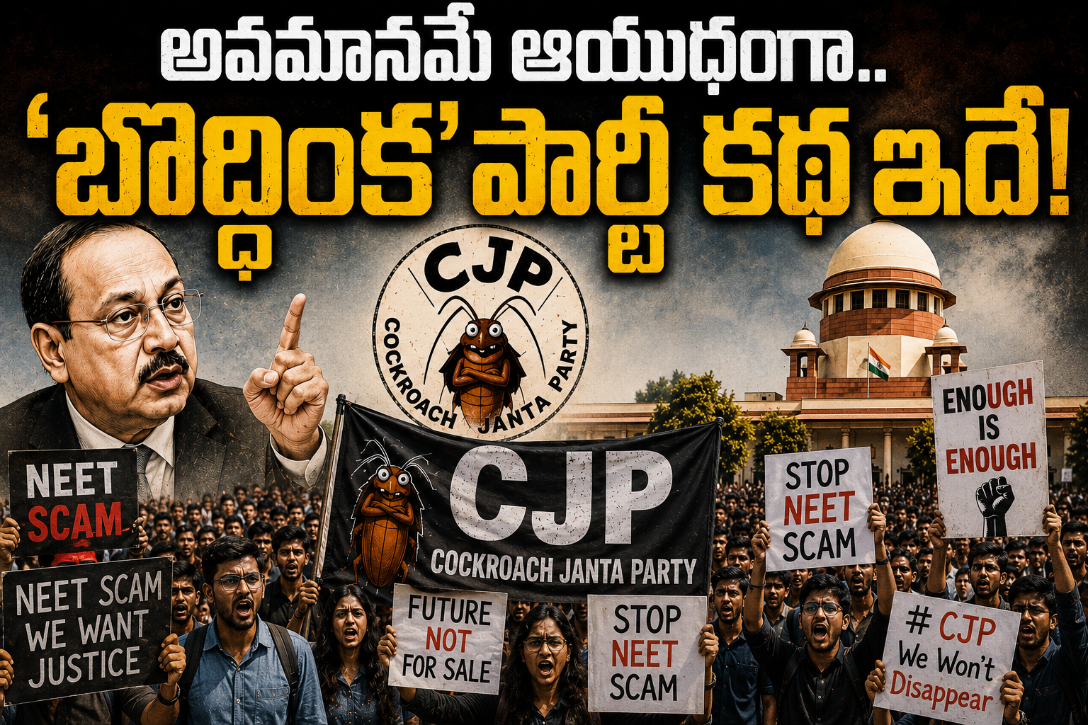 CJP Story: అవమానమే ఆయుధంగా.. ‘బొద్దింక’ పార్టీ కథ ఇదే!