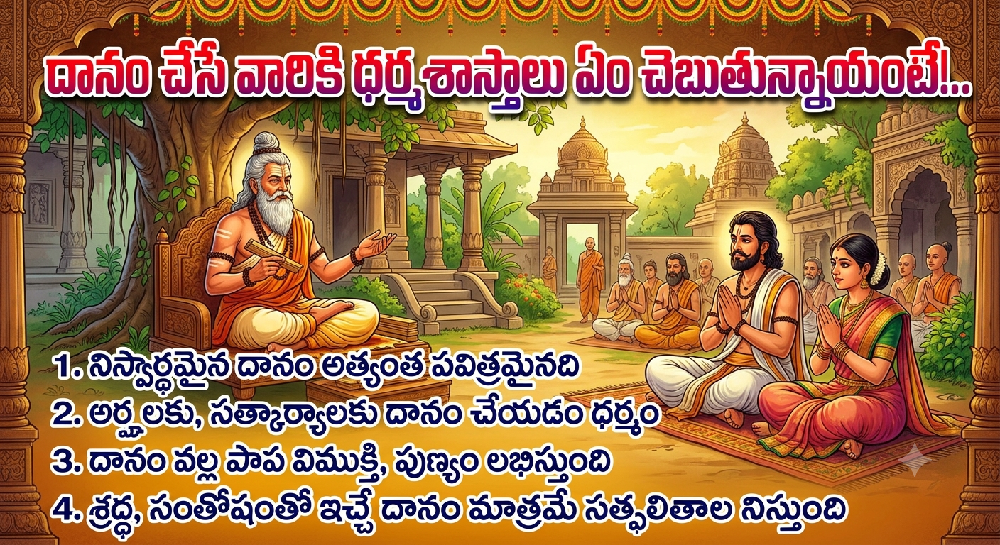 Spiritual: దానం చేసే వారికి ధర్మశాస్త్రాలు ఏం చెబుతున్నాయంటే!..