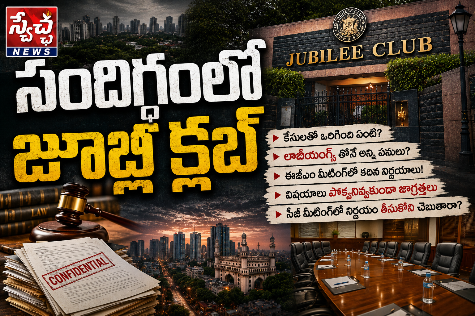 Jubilee Club: స్వేచ్ఛ న్యూస్ కథనంతో సందిగ్ధంలో జూబ్లీ క్లబ్ వ్యవహారం