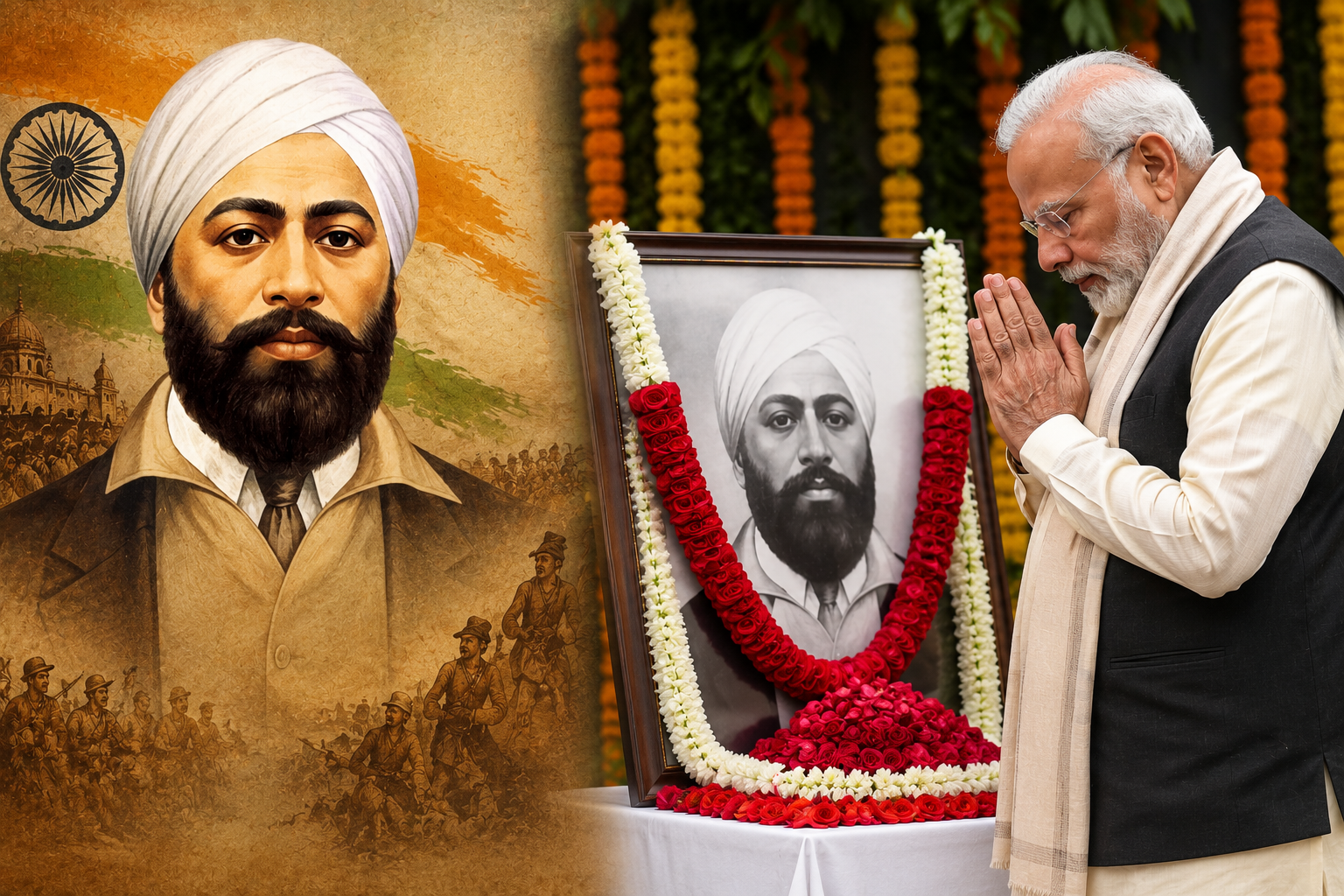 Udham Singh: ఉధమ్ సింగ్ త్యాగం స్ఫూర్తిదాయకం..  అమరవీరుడికి ప్రధాని మోదీ ఘన నివాళి