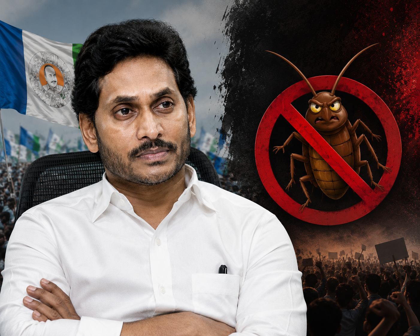 కాక్రోచ్‌ల ఉద్యమంపై వైసీపీ స్టాండ్ ఏంటి..?