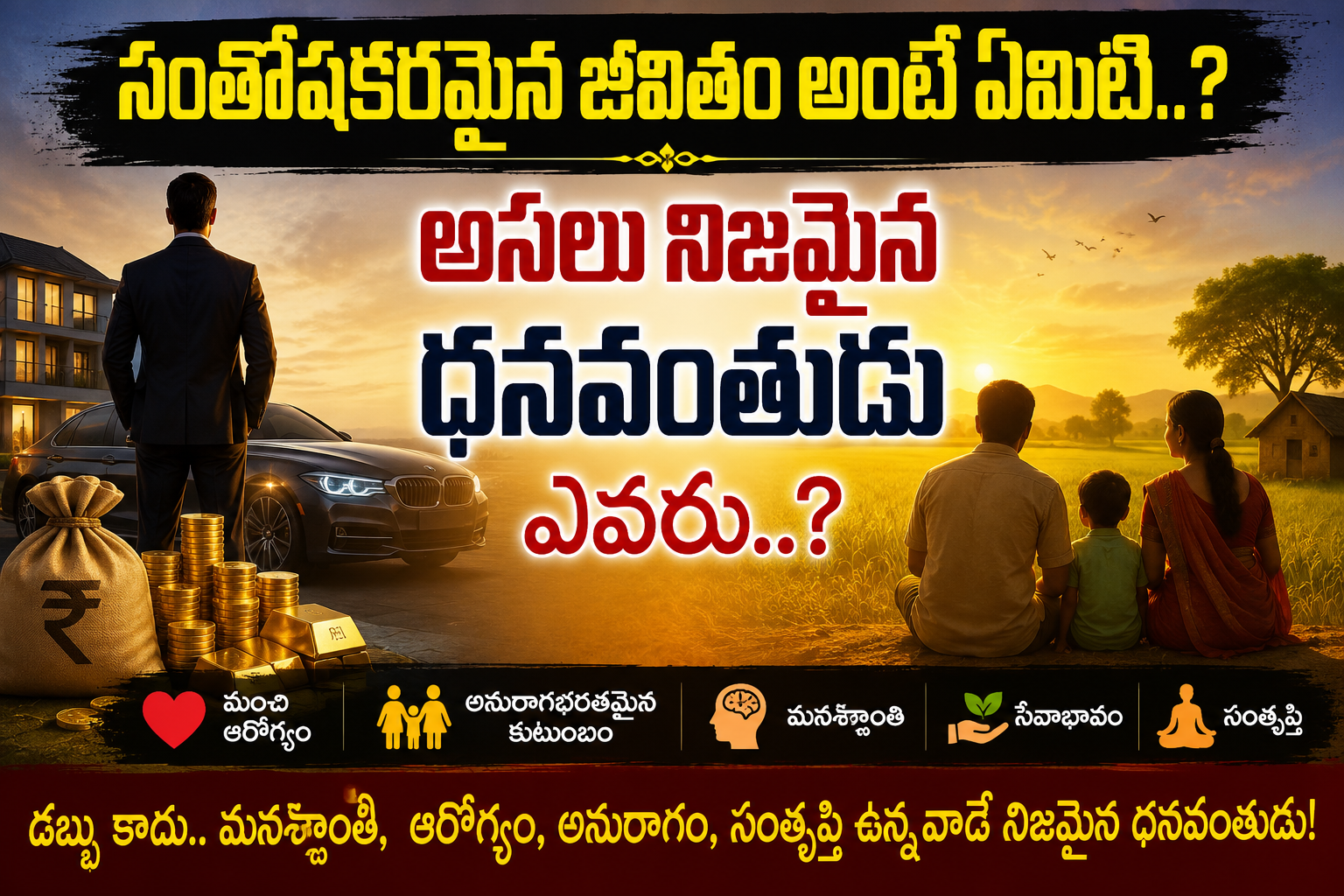 Spirituality: సంతోషకరమైన జీవితం అంటే ఏమిటి..? లోకంలో నిజమైన ధనవంతుడు ఎవరు..?