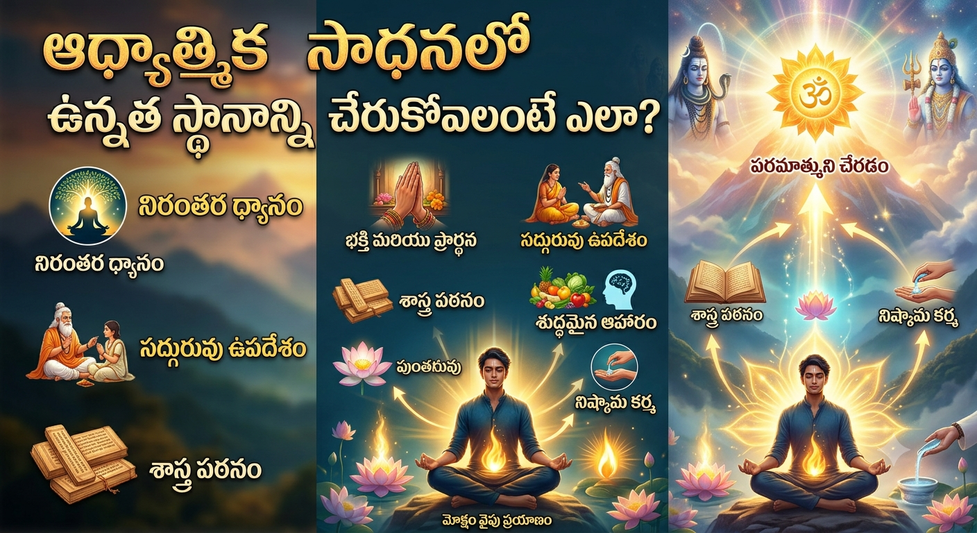 Spirituality:  ఆధ్యాత్మిక సాధనలో ఉన్నత స్థానాన్ని చేరుకోవాలంటే ఎలా?..
