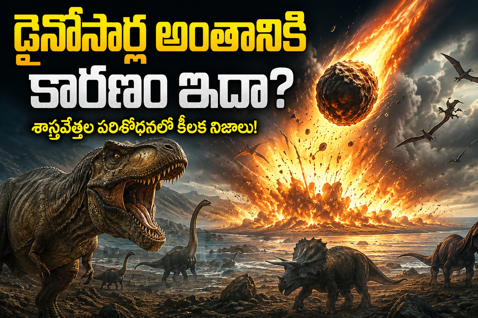 Dinosaurs: డైనోసార్ల అంతానికి కారణం ఇదా? శాస్త్రవేత్తల పరిశోధనలో కీలక నిజాలు!