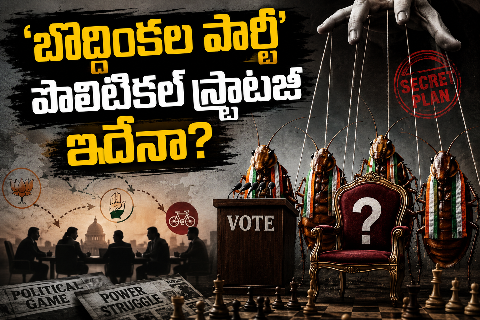 Cockroach Janata Party: 'బొద్దింకల పార్టీ' పొలిటికల్ స్ట్రాటజీ ఇదేనా?..