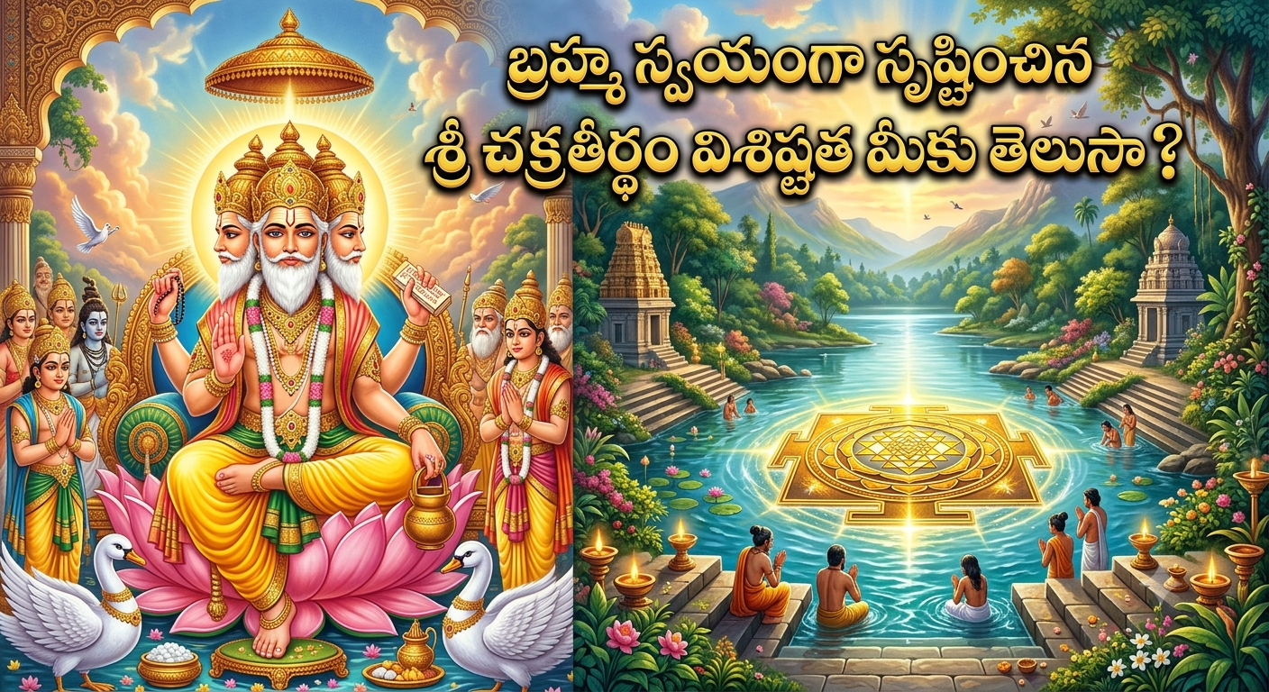 Spirituality: బ్రహ్మ స్వయంగా సృష్టించిన శ్రీ చక్రతీర్థం విశిష్టత మీకు తెలుసా ?