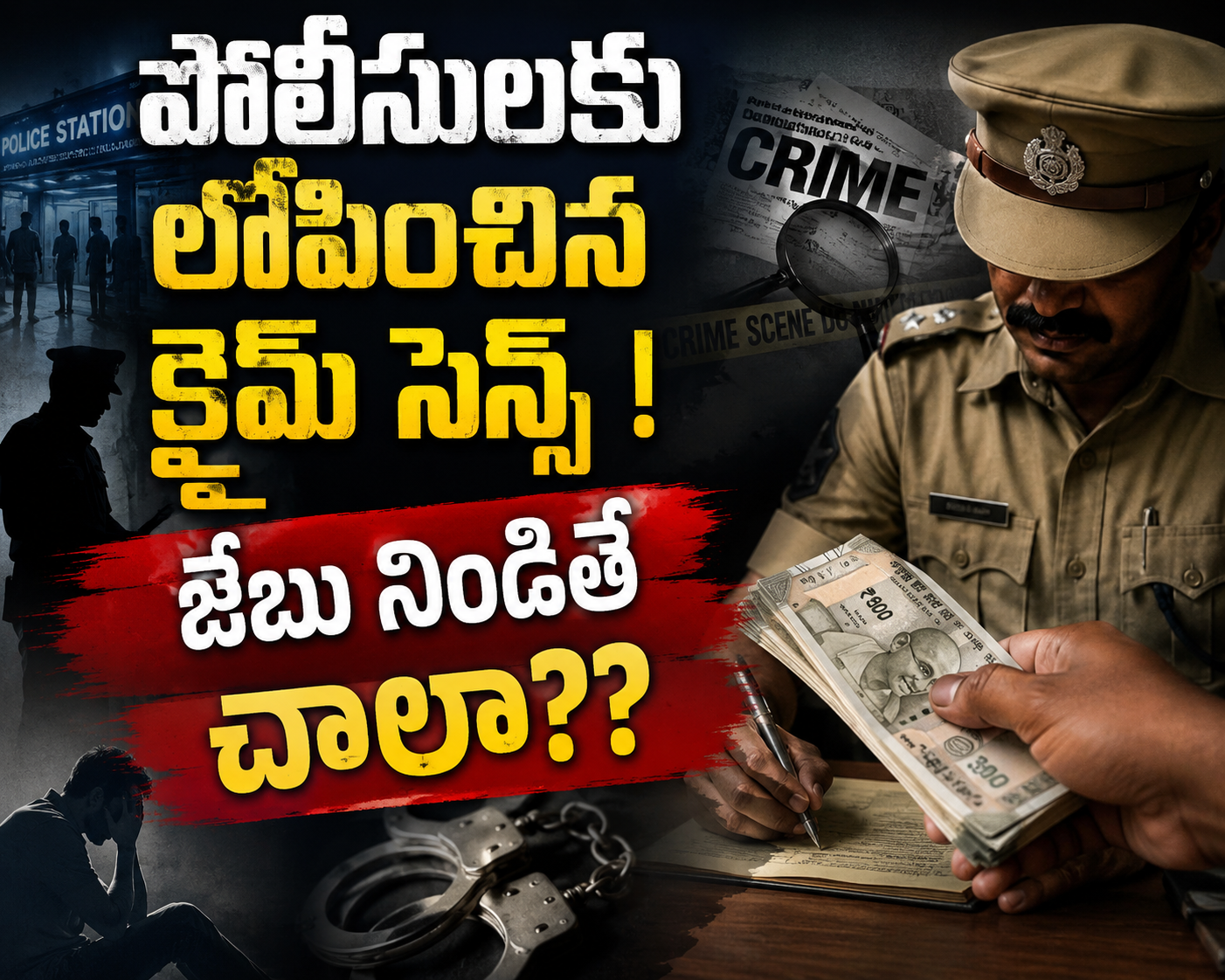 పోలీసులకు లోపించిన క్రైమ్ సెన్స్ !  జేబు నిండితే చాలా??..