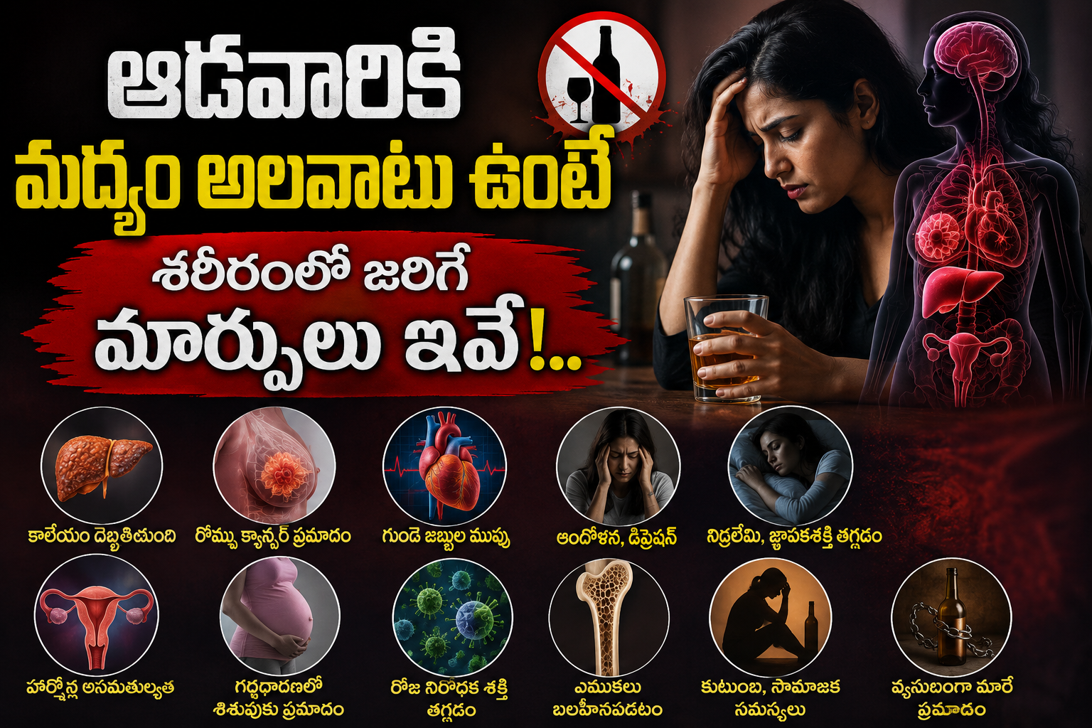 Health: ఆడవారికి మద్యం అలవాటు ఉంటే శరీరంలో జరిగే మార్పులు ఇవే!..