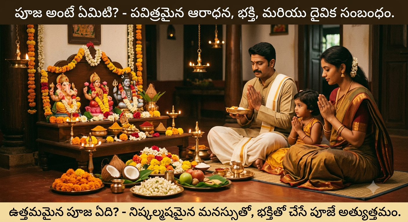 పూజ అంటే ఏమిటి.. ఉత్తమమైన పూజ ఏది?