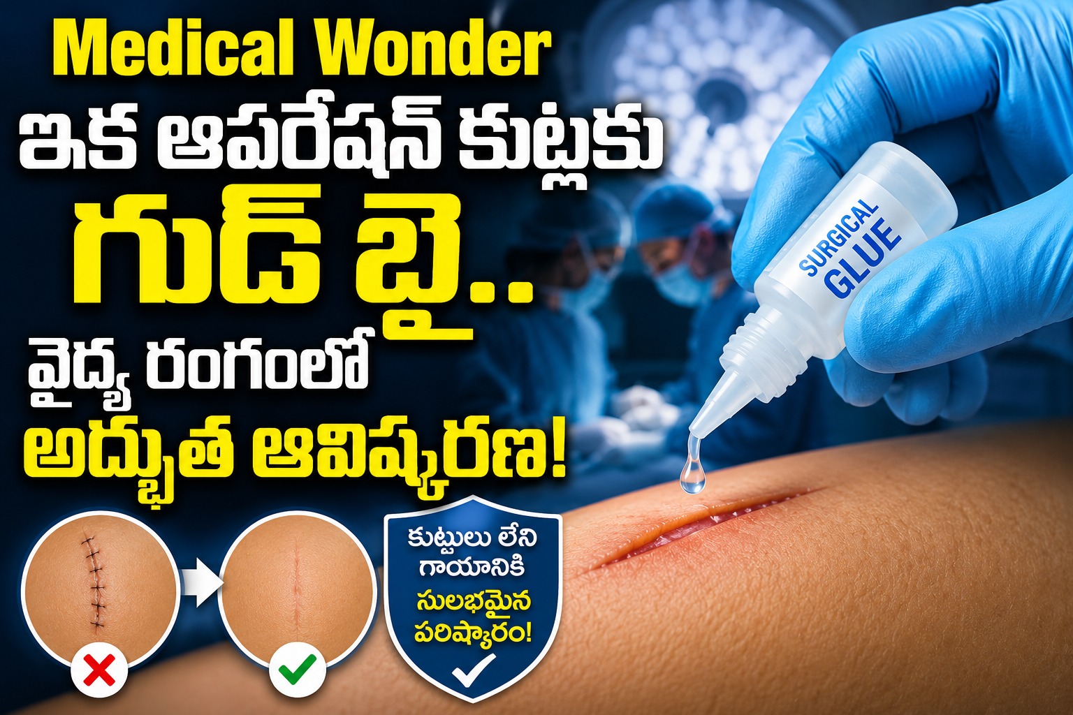 Medical Wonder: ఇక ఆపరేషన్ కుట్లకు గుడ్ బై.. వైద్య రంగంలో అద్భుత ఆవిష్కరణ!