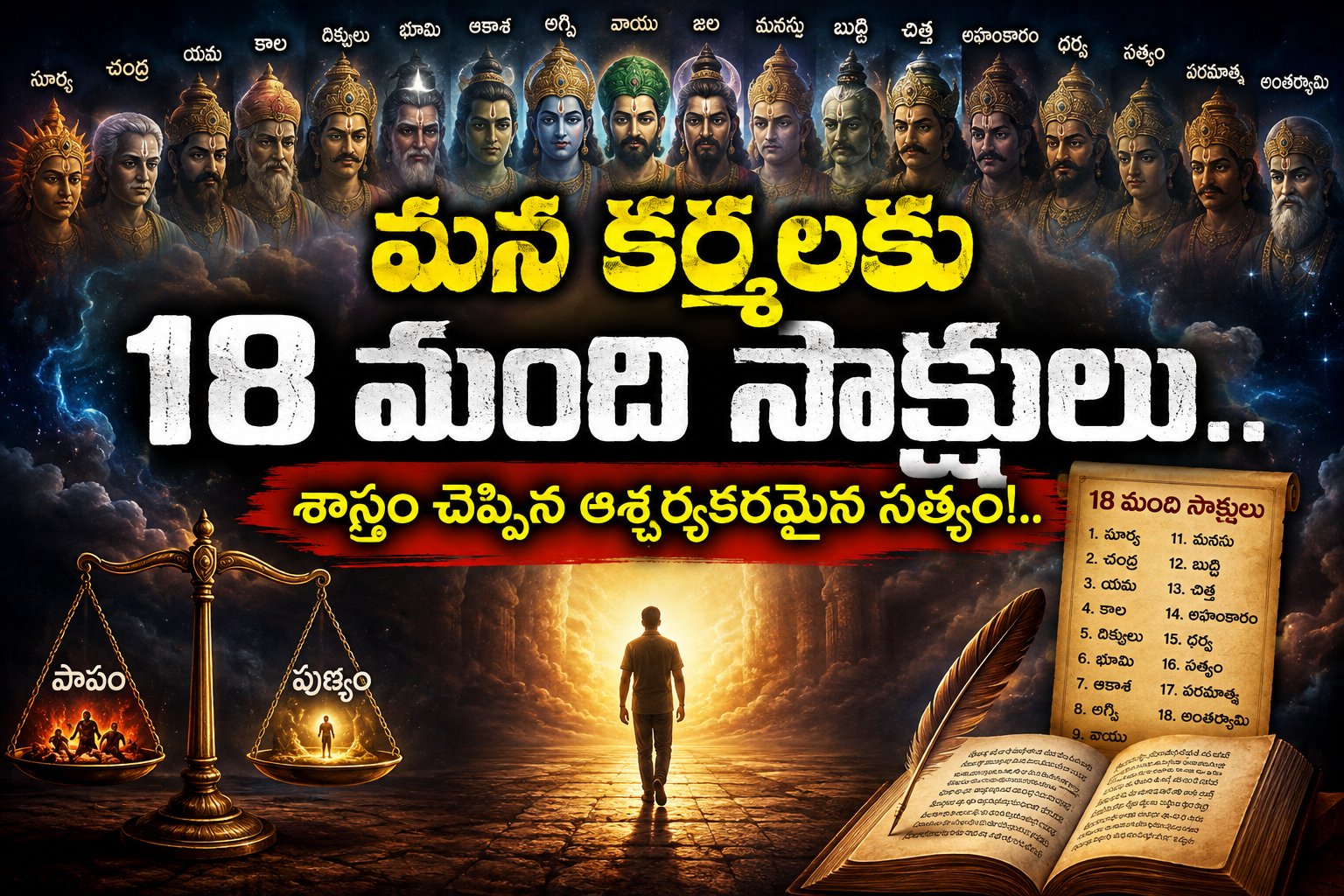 Spirituality: మన కర్మలకు 18 మంది సాక్షులు.. శాస్త్రం చెప్పిన ఆశ్చర్యకరమైన సత్యం!..