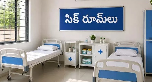 Sick Rooms : ఏపీ సర్కార్ వినూత్న నిర్ణయం.. సర్కారీ స్కూల్స్‌లో ‘సిక్ రూమ్స్’