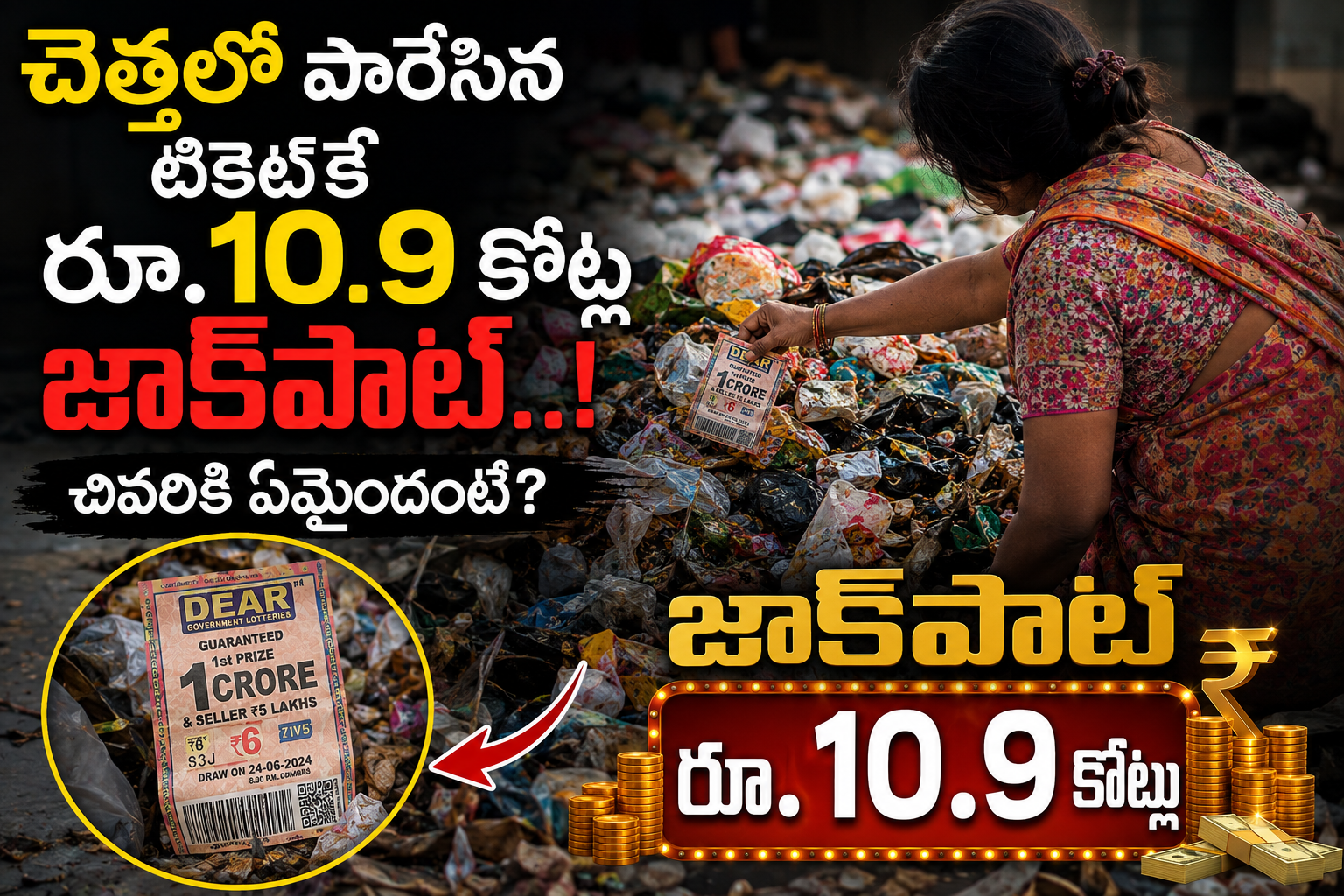 lottery: చెత్తలో పారేసిన టికెట్కే రూ.10.9కోట్ల జాక్పాట్..! చివరికి ఏమైందంటే?