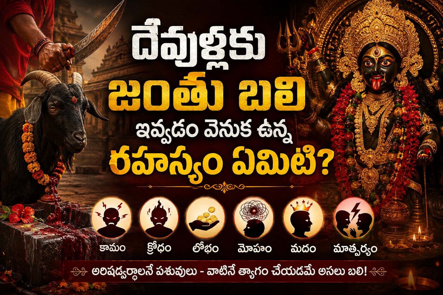 Spirituality: దేవుళ్ళకు జంతు బలి ఇవ్వడం వెనుక ఉన్న రహస్యం ఏమిటి?